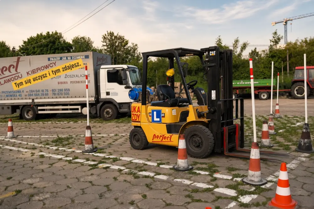 Kurs nauki na wózek widłowy - Szkoła Perfect Zamość